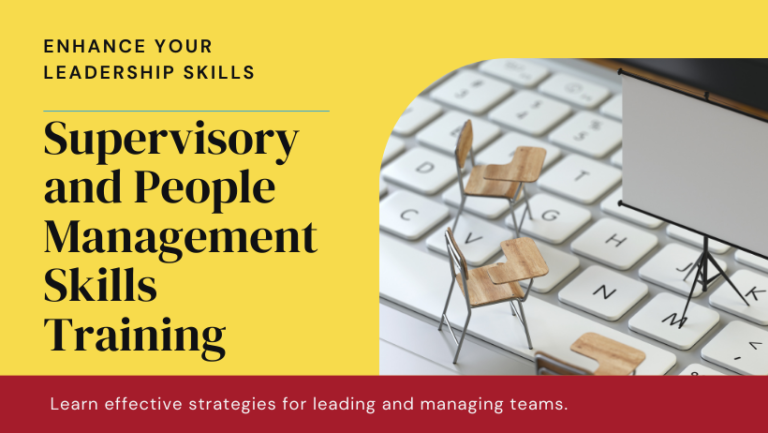 Training on Supervisory and People Management Skills